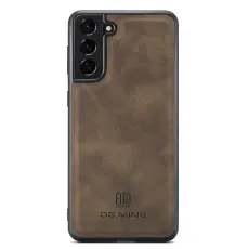 DG.MING DG.MING Samsung Galaxy S22 Plus Skal L&auml;derbelagt M&ouml;rk Brun