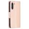  Samsung Galaxy S21 FE Fodral Butterfly Läder Roséguld