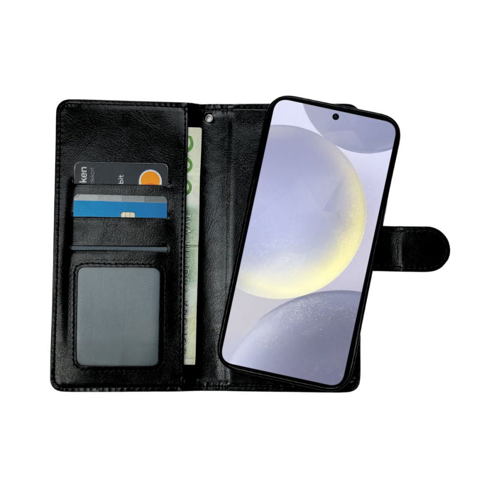  Xiaomi Redmi 14C Fodral / Magnet Skal 2in1 - Svart
