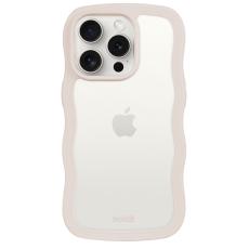 holdit holdit iPhone 14 Pro Max Skal Wavy Light Beige Transparent