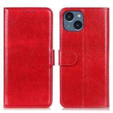  iPhone 15 Plus Fodral Crazy Horse Retro R&ouml;d