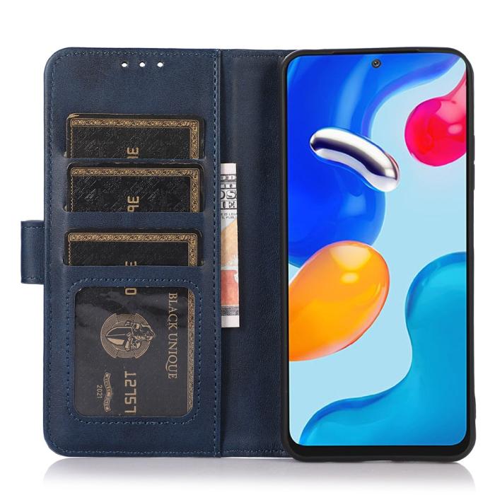 Bild 2,  Sony Xperia 10 VI Läder Fodral Läder Solid Blå