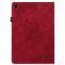  Samsung Galaxy Tab A11 Plus Fodral Butterfly Flower Röd