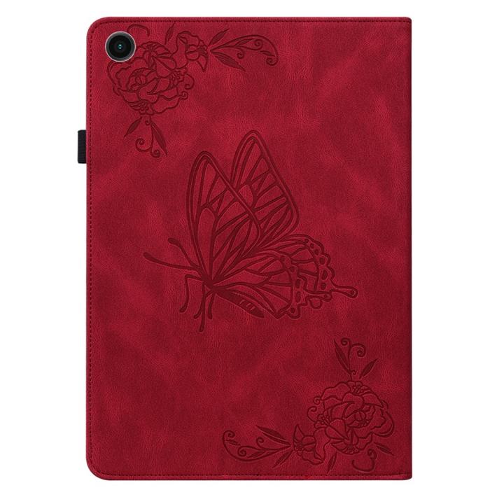 Bild 5,  Samsung Galaxy Tab A11 Plus Fodral Butterfly Flower Röd