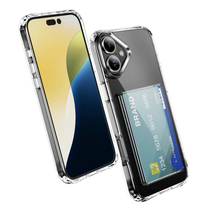 Bild 2,  iPhone 17 Skal Med Korthållare Transparent