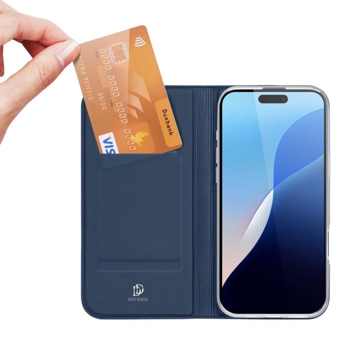 Bild 2, DUX DUCIS DUX DUCIS iPhone 16 Pro Fodral Skin Pro Series Mörk Blå