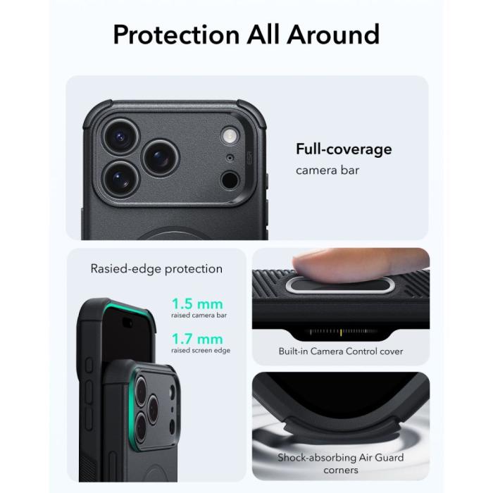 Bild 3, ESR ESR iPhone 18 Pro Max / 17 Pro Max Skal MagSafe Cyber Tough