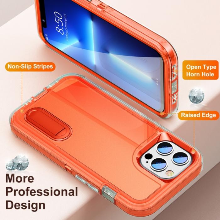 Bild 3,  iPhone 14 Pro Max Skal 3in1 Shockproof Xtreme Transparent/Orange