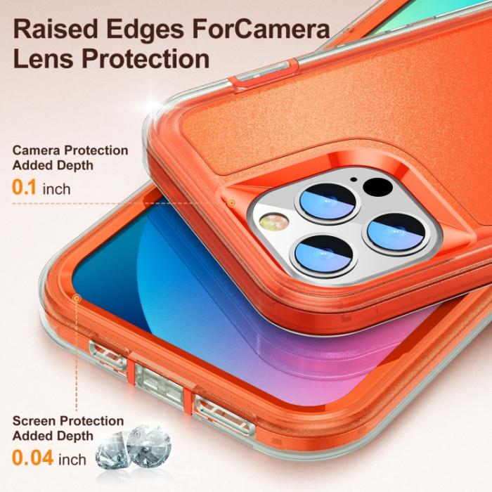 Bild 5,  iPhone 14 Pro Max Skal 3in1 Shockproof Xtreme Transparent/Orange