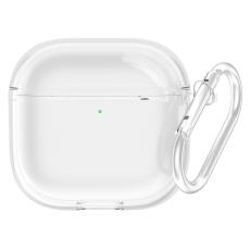  AirPods 4 Skal TPU Karbinhake Transparent
