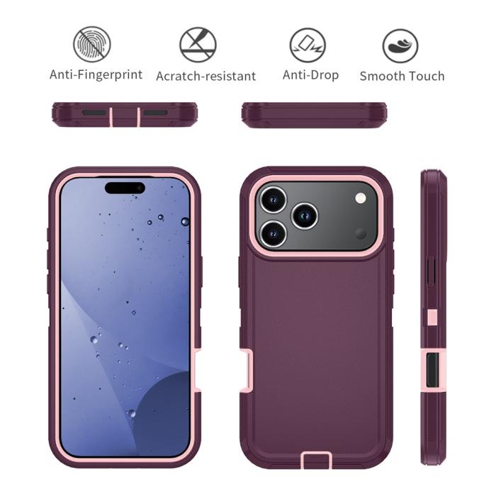 Bild 5,  iPhone 17 Pro Skal Extreme Shockproof Hybrid Vinröd