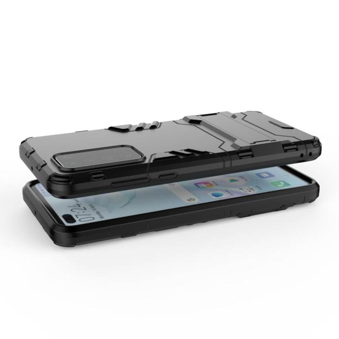 Bild 3,  Huawei P40 - Hybrid Skal med Kickstand - Svart