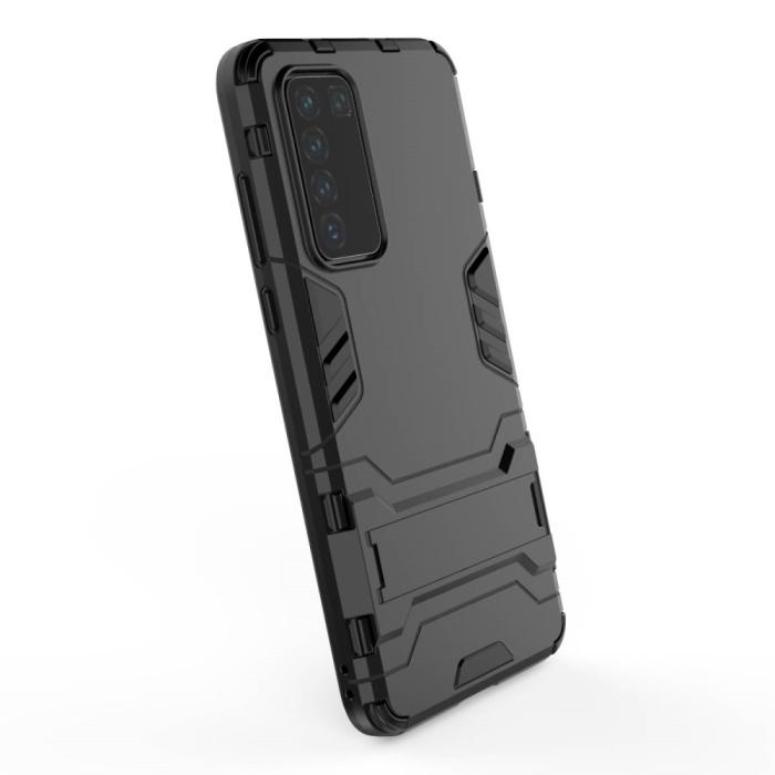 Bild 4,  Huawei P40 - Hybrid Skal med Kickstand - Svart