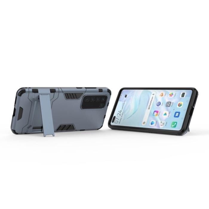 Bild 3,  Huawei P40 - Hybrid Skal med Kickstand - Navy Blue