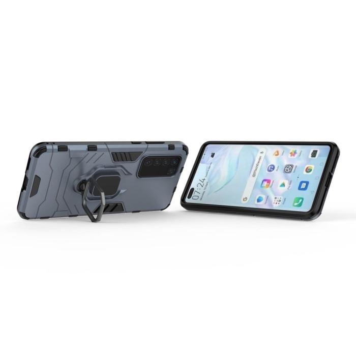 Bild 3,  Huawei P40 - Hybrid Ring Skal - Navy Blue