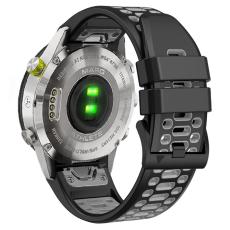  Klockarmband 26 mm Dual-Color Robust Svart/Gr&aring;
