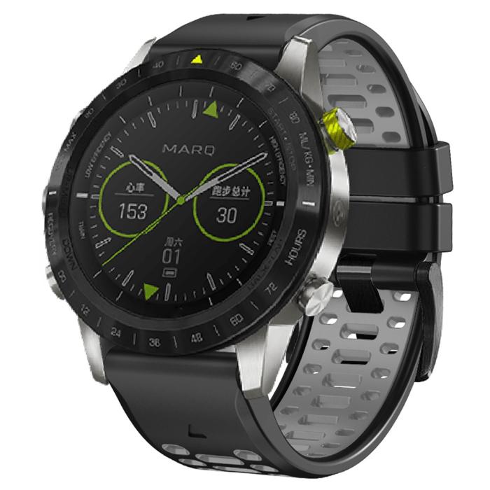 Bild 4,  Klockarmband 26 mm Dual-Color Robust Svart/Grå