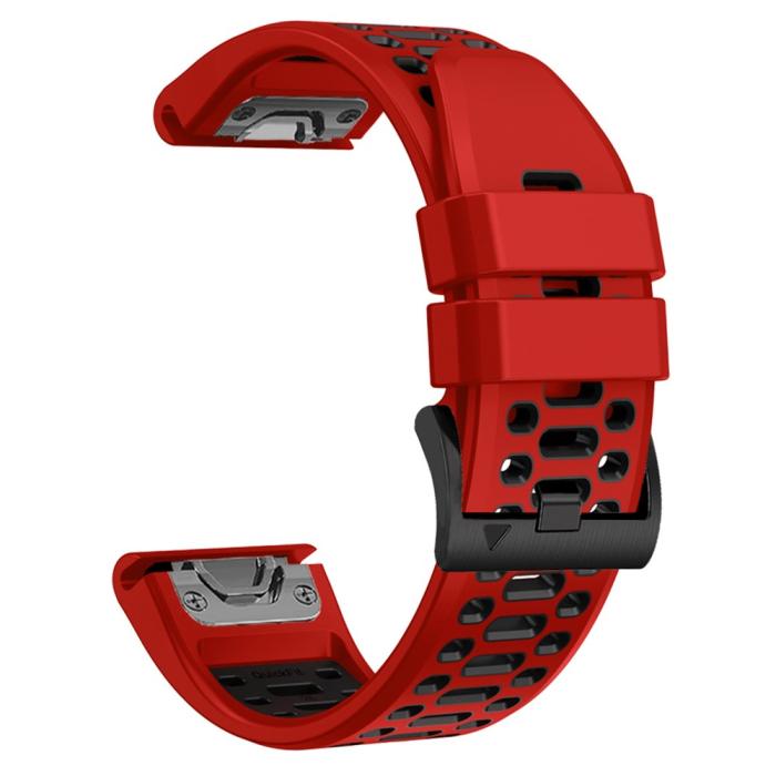 Bild 2,  Klockarmband 26 mm Dual-Color Robust Röd/Svart