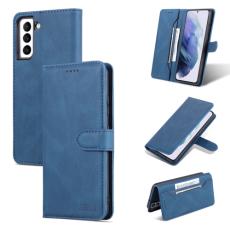 AZNS AZNS Samsung Galaxy S22 Fodral Skin Touch L&auml;der Bl&aring;