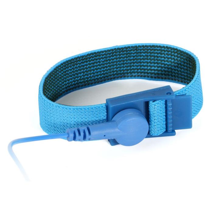 Bild 4,  Antistatiskt ESD Armband Justerbart Blå