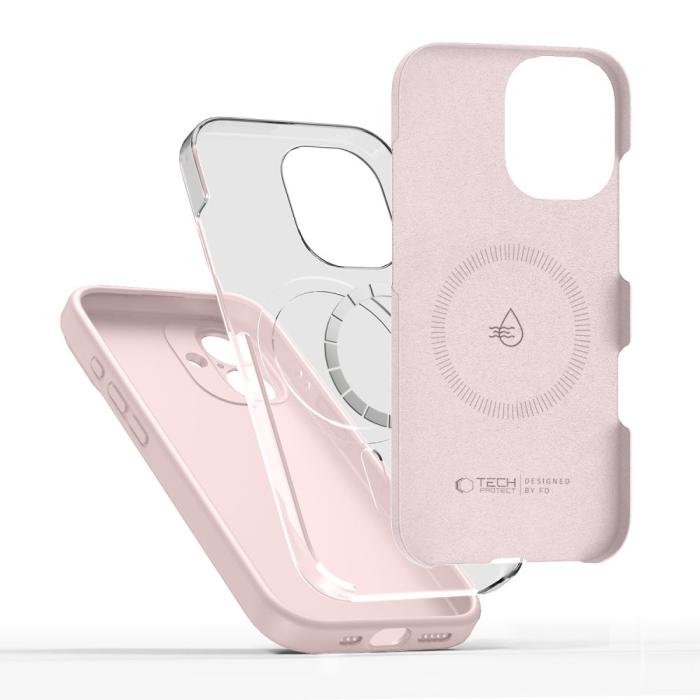 Bild 2, Tech-Protect Tech-Protect iPhone 17 Skal MagSafe Silicone Pink Pearl