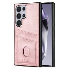 AZNS AZNS Samsung Galaxy S25 Ultra Skal Med Kortfack L&auml;der Ros&eacute;guld
