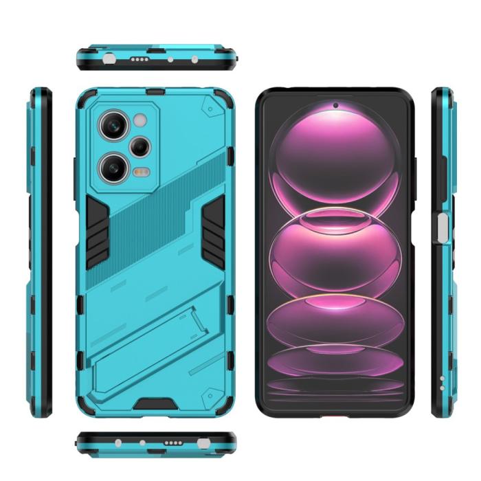 Bild 5,  Xiaomi Redmi Note 12 Pro 5G Skal Hybrid Kickstand Blå
