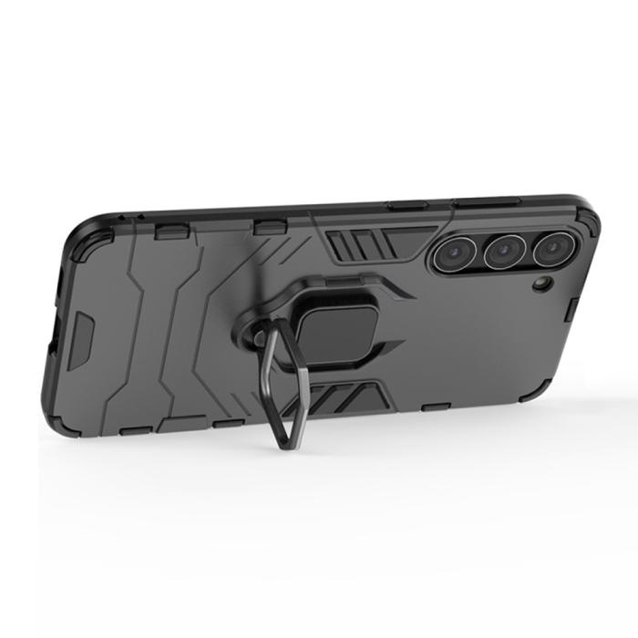 Bild 3,  Samsung Galaxy S23 Skal Hybrid Ring Svart