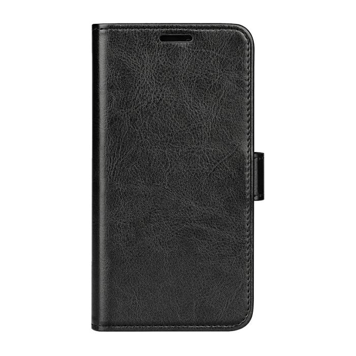 Bild 5,  iPhone 17e / 16e Fodral Crazy Horse Läder Svart