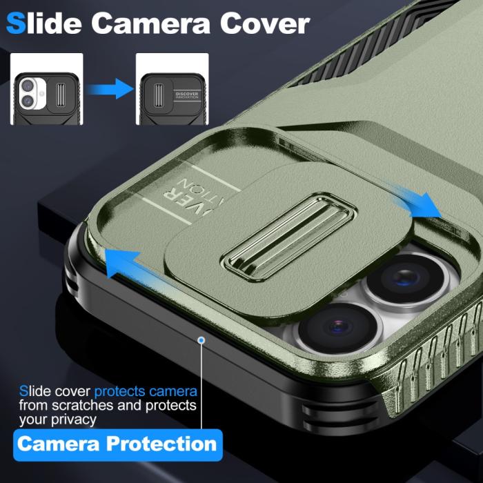 Bild 3,  iPhone 16 Plus Skal CamShield Hybrid Grön