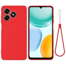  Honor X5c Plus Skal Liquid Silikon R&ouml;d