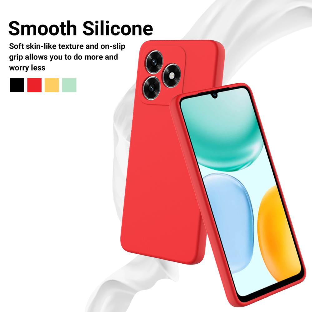  Honor X5c Plus Skal Liquid Silikon Röd