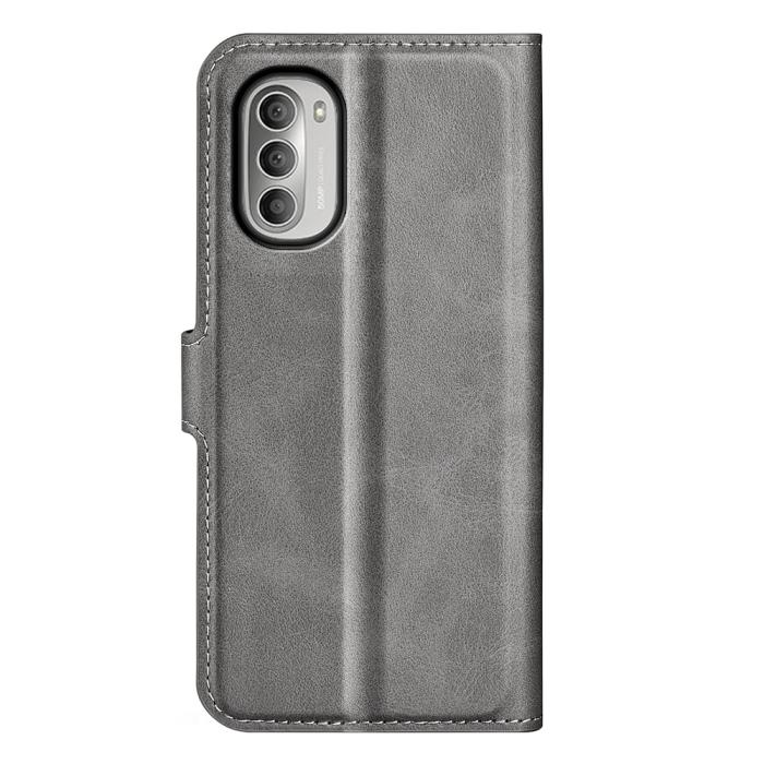Bild 3,  Motorola Moto G51 Fodral PU Läder Grå