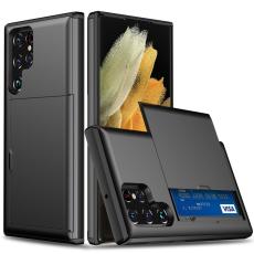 Samsung Galaxy S24 Ultra Skal Med Kortfack Svart
