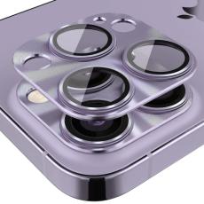ENKAY ENKAY iPhone 14 Pro / 14 Pro Max Linsskydd Aluminium Lila