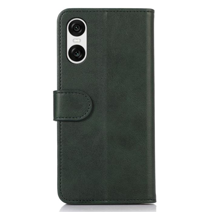 Bild 6,  Sony Xperia 10 VI Läder Fodral Läder Solid Grön