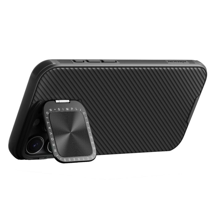 Bild 3, NILLKIN NILLKIN iPhone 16 Pro Max Skal CamShield Prop Kickstand Svart