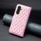  Samsung Galaxy A55 5G Fodral Diamond Läder Rosa