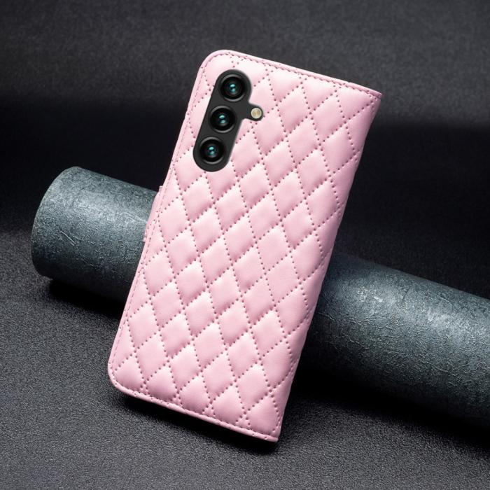 Bild 6,  Samsung Galaxy A55 5G Fodral Diamond Läder Rosa