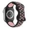 ColorPop Sportarmband Dual-Color Apple Watch 42/41/40/38 mm (M/L) Svart/Rosa