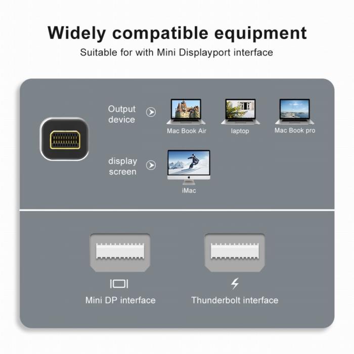 Bild 5,  DP DisplayPort till Mini DisplayPort 1.4 Adapter 8K 60Hz Blå
