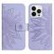  iPhone 15 Pro Fodral Solros Tryck Lila
