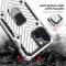  iPhone 13 Mini - Armor Hybrid Ring Skal - Silver