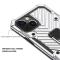  iPhone 13 Mini - Armor Hybrid Ring Skal - Silver