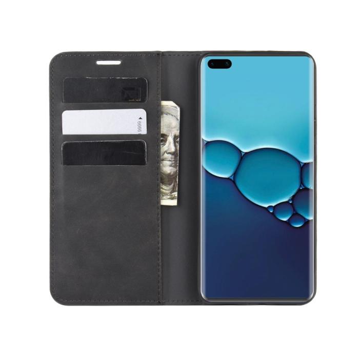 Bild 5,  Huawei P40 - Silkeslent Plånboksfodral - Svart