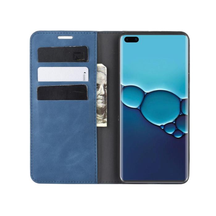 Bild 5,  Huawei P40 - Silkeslent Plånboksfodral - Mörk Blå