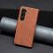  Galaxy S25 Plus / S24 Plus Fodral Solid Shark Läder Brun