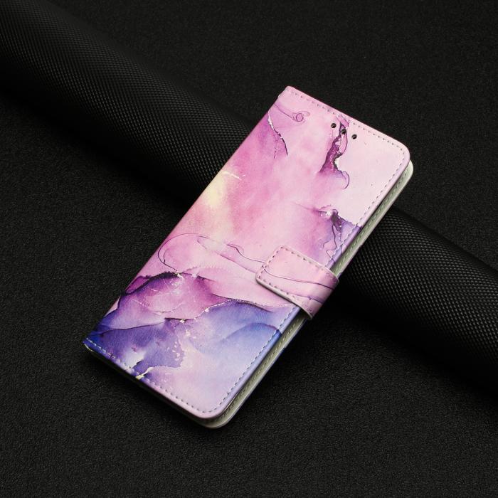 Bild 5,  Samsung Galaxy A27 5G Fodral Läder Marmor Rosa/Lila