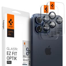 Spigen Spigen iPhone 15 Pro/Pro Max/14 Pro/Pro Max 2-PACK Optik.tR "Ez Fit"