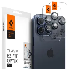 Spigen Spigen iPhone 15 Pro/Pro Max/14 Pro/Pro Max 2-PACK Optik.tR "Ez Fit"